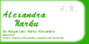 alexandra marku business card